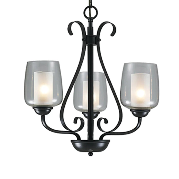 elevenpast Chandelier Estate 3-Light Chandelier - Black RCH91 6009513064060