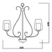 elevenpast Chandelier Estate 5-Light Chandelier - Black RCH92 6009513064077