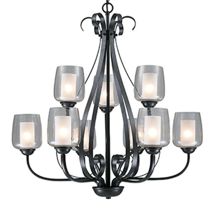 elevenpast Chandelier Estate 9-Light Chandelier - Black RCH93 6009513064084