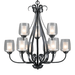 elevenpast Chandelier Estate 9-Light Chandelier - Black RCH93 6009513064084