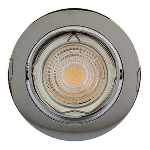 elevenpast down Light Chrome Modern Round Recessed 73mm GU10 | GU5.3 Downlights – Various Colours RD247CH 6009509906459
