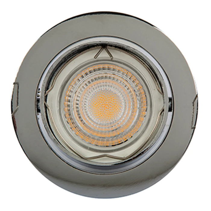 elevenpast down Light Chrome Modern Round Recessed 73mm GU10 | GU5.3 Downlights – Various Colours RD247CH 6009509906459