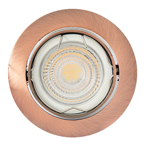 elevenpast down Light Copper Modern Round Recessed 73mm GU10 | GU5.3 Downlights – Various Colours RD247CP 6009509906466
