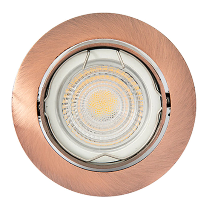 elevenpast down Light Copper Modern Round Recessed 73mm GU10 | GU5.3 Downlights – Various Colours RD247CP 6009509906466