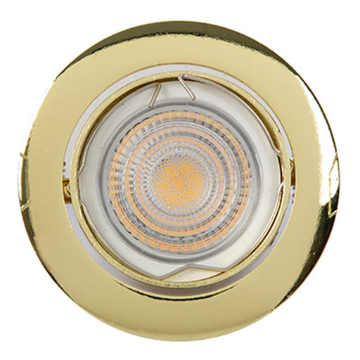 elevenpast down Light Gold Modern Round Recessed 73mm GU10 | GU5.3 Downlights – Various Colours RD247G 6009509906770