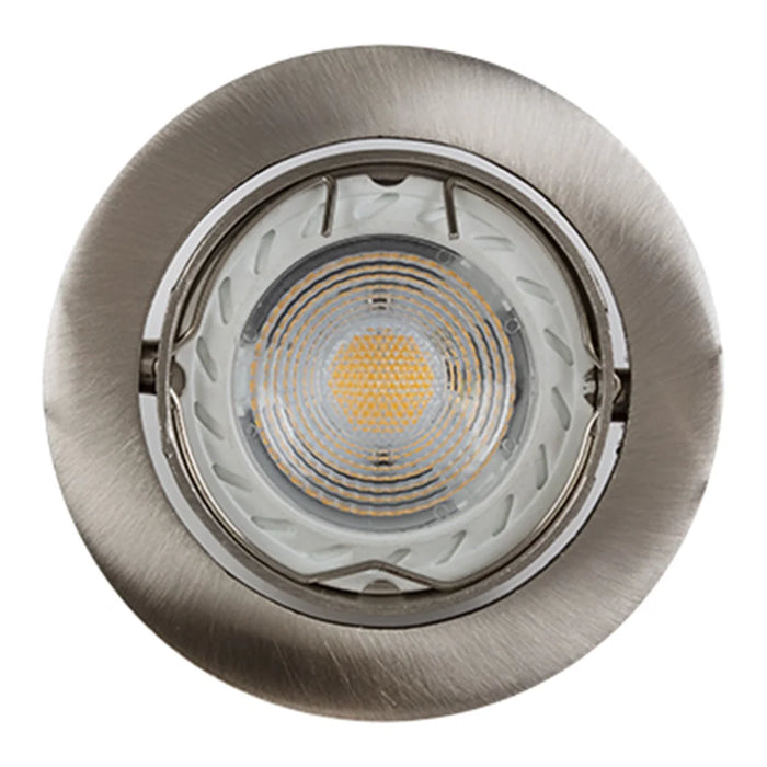 elevenpast down Light Satin Chrome Modern Round Recessed 73mm GU10 | GU5.3 Downlights – Various Colours RD247SC 6009513065296