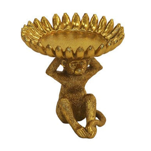 elevenpast Decorative Bowls Gold Resin Monkey Banana Bowl Small | 4 Colours RESIN MONKEY BANANA BOWL SMALL GOLD