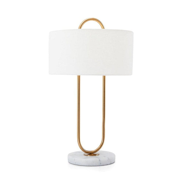 elevenpast Lamps Faye Brass Table Lamp Marble Base RG10117