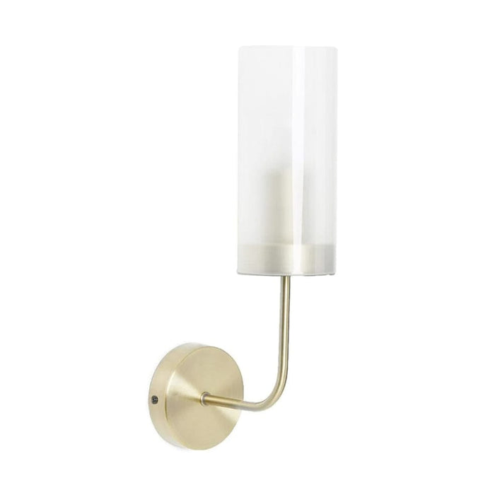 elevenpast Wall Light Fixtures Bailey Metal and Glass Wall Light Gold RG10158
