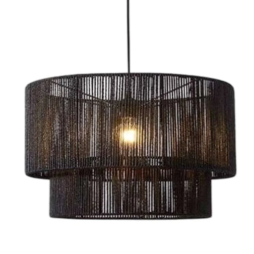 elevenpast pendant light Black Waigeo Rattan Pendant Light Natural | Black RG10234B