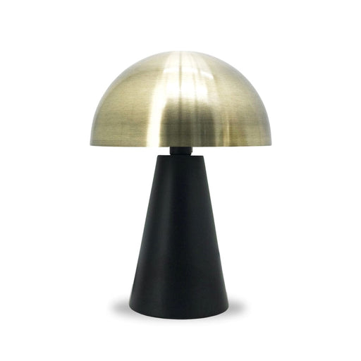 elevenpast table lamp Black & Brass Portobello Table Lamp Black | Brass with Brass Shade RG10302