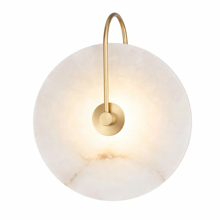 elevenpast Wall Light Calypso Alabaster Marble and Gold Wall Light RG10322