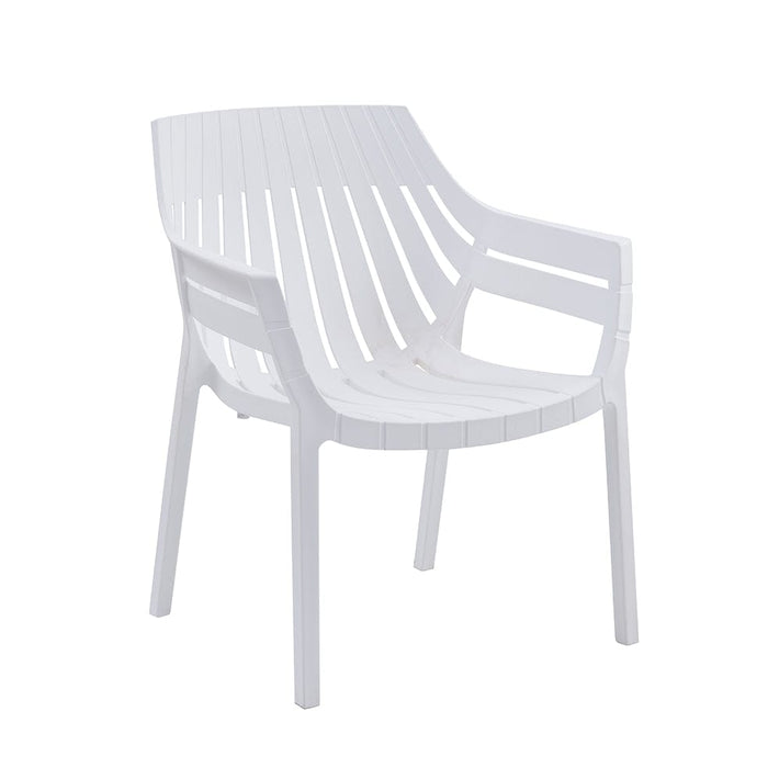 elevenpast Outdoor Chairs White Cancun Single Polypropylene Outdoor Chair RG10422