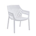 elevenpast Outdoor Chairs White Cancun Single Polypropylene Outdoor Chair RG10422