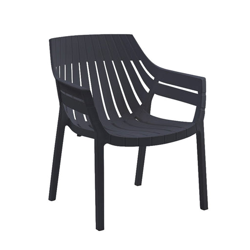 elevenpast Outdoor Chairs Black Cancun Single Polypropylene Outdoor Chair RG10423