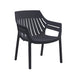 elevenpast Outdoor Chairs Black Cancun Single Polypropylene Outdoor Chair RG10423