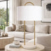 elevenpast Table Lamp Vesper Metal and Stone Table Lamp RG10498
