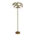 elevenpast Floor lamp Queen Palm Floor Lamp in Antique Brass RG10503