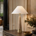 Travertine and Brass table lamp 