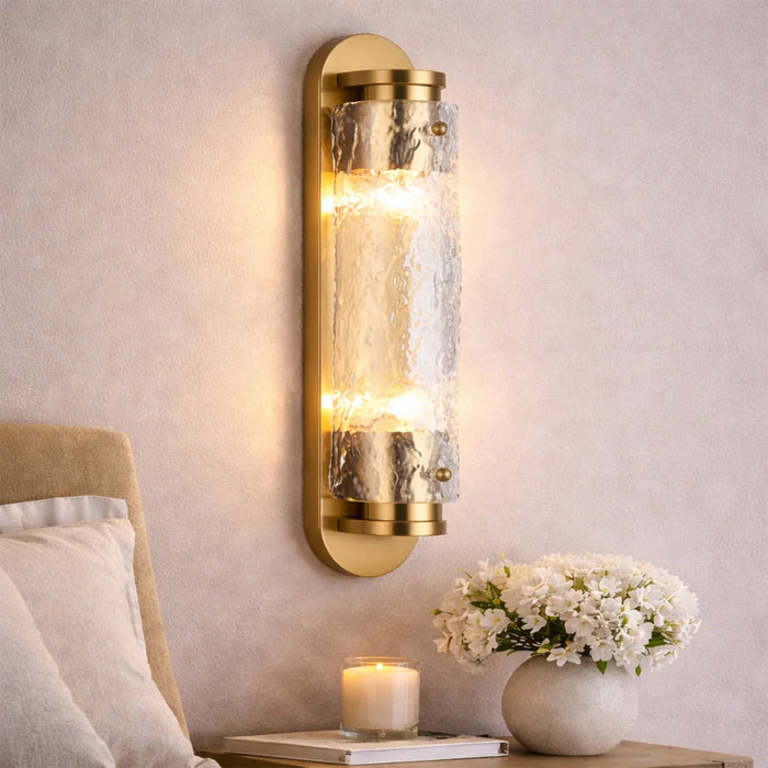 elevenpast Wall Light Everest Gold Wall Light – Clear Glass RG10596