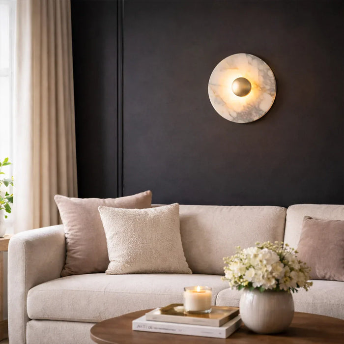 elevenpast Wall Light Calypso Marble and Gold Wall Light RG10599
