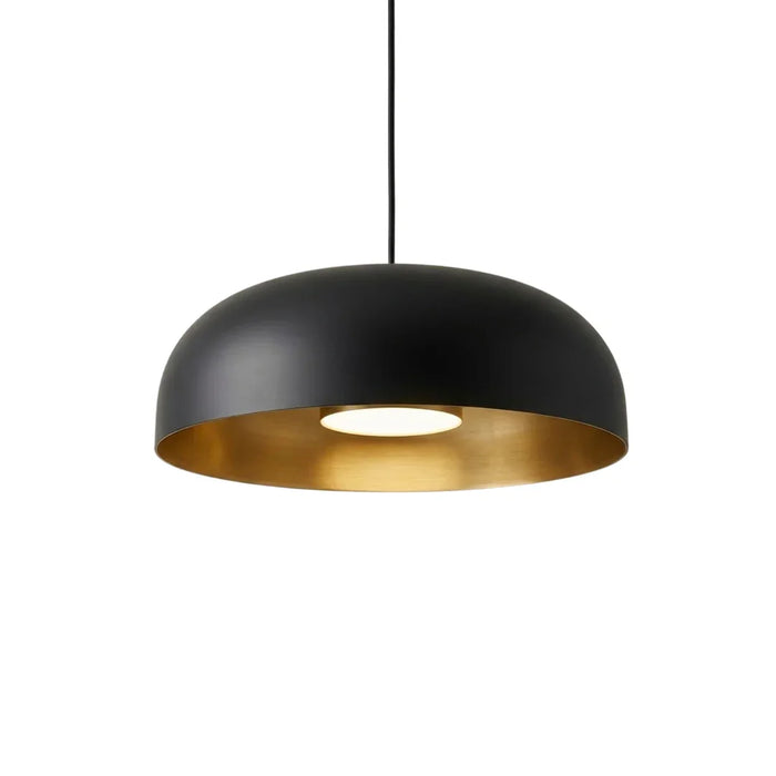 elevenpast pendant light Large Black Dome Pendant Light Gold Interior RG10606