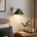 elevenpast wall light Black and Gold Modern Wall Light with Cone Shade RG10624