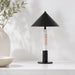 elevenpast Table Lamp Kiva Travertine Marble Table Lamp in Black RG10634