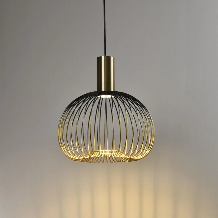 elevenpast pendant light Small Black and Gold Wire Cage Pendant Light - Small | Medium | Large RG10635