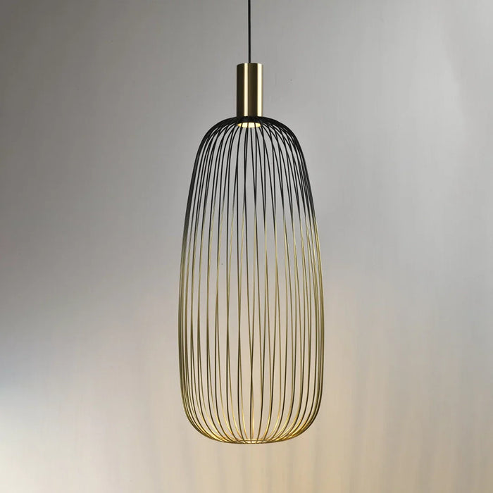 elevenpast pendant light Large Black and Gold Long Wire Pendant Light – Medium | Large RG10639