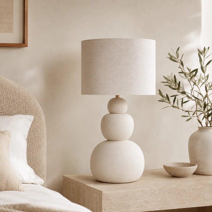 elevenpast table lamp Sodwana Ceramic Table Lamp with Textured Linen Shade RG10681