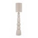 elevenpast table lamp Boulders Ceramic Floor Lamp with Textured Linen Shade RG10684
