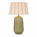 Pepino Ceramic Sage Lamp - Scallop Shade in White | Natural 