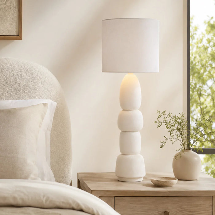 elevenpast table lamp Westbrooke Ceramic Table Lamp with Textured Linen Shade RG10697