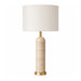 Thea Travertine and Brass Table Lamp 