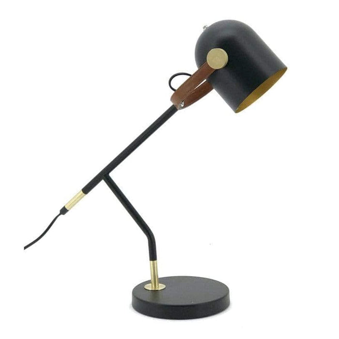 elevenpast table lamp Black Table Lamp Leather Bound Angle RG5142 0700254841588