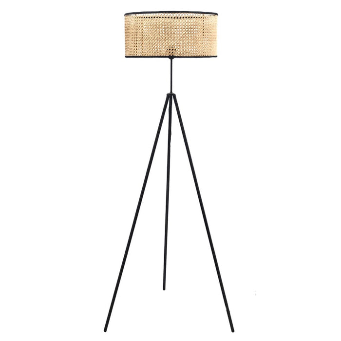 elevenpast Lamps Lux Floor Lamp With Dutch Weave Shade RG9333D 0700254842028