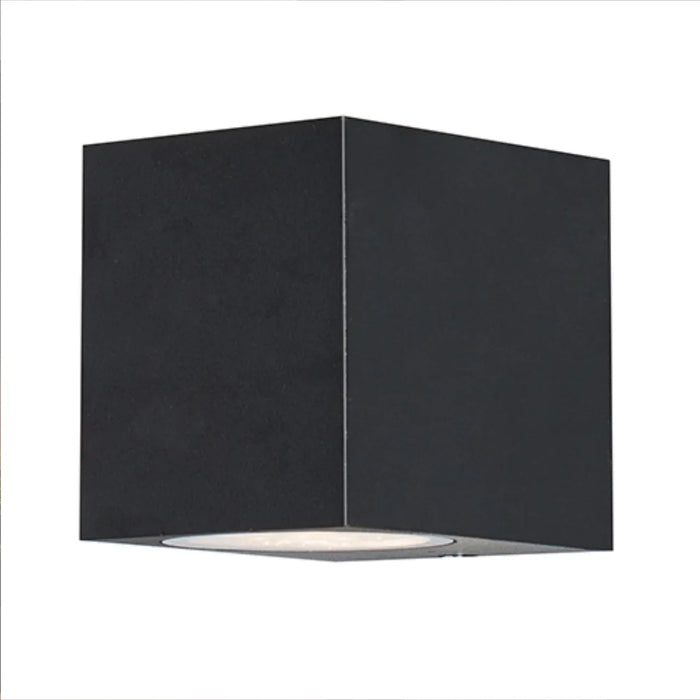 elevenpast Wall Light Bue Square Up or Down Outdoor Wall Light Black - GU10 IP65 RO430 6009509921308