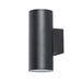 elevenpast Wall Light Bue Round Up and Down Outdoor Wall Light Black E27 IP65 RO433 6009509921339