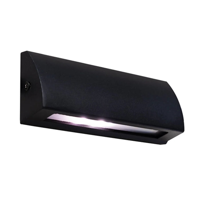 elevenpast Wall Light Basix Black LED Wall Light for Covered Patios – 6W 4000K IP54 RO435 6009509921360