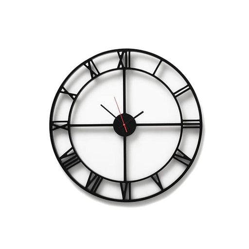 elevenpast Clocks Black Roman Clock Black | White ROMANCLOCKB