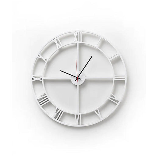 elevenpast Clocks White Roman Clock Black | White ROMANCLOCKW