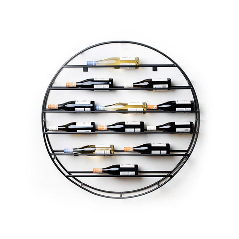Round Wall Mounted Wine Rack | elevenpast