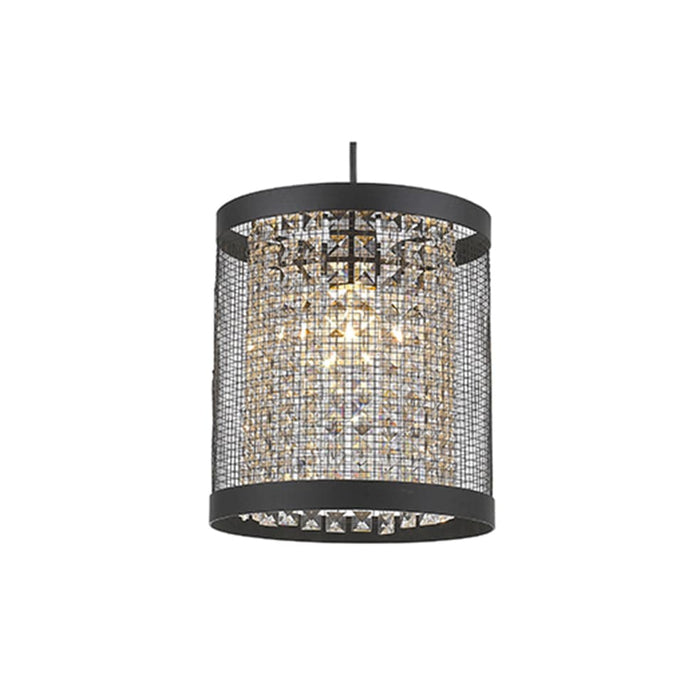 elevenpast Pendant Vertical Mesh & Crystal Pendant Light | 2 Sizes RP120 6009513063919