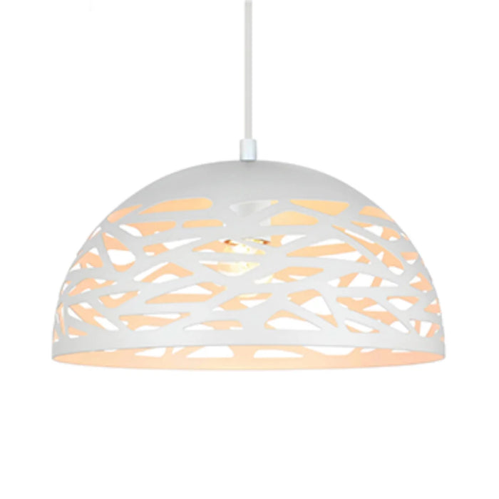 elevenpast pendant light White Cut-Out Dome Pendant Light RP136 6009513084341