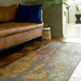 elevenpast rug 2m x 0.8m Rust Cascade Abstract Rug RUSTRUG2X0.8
