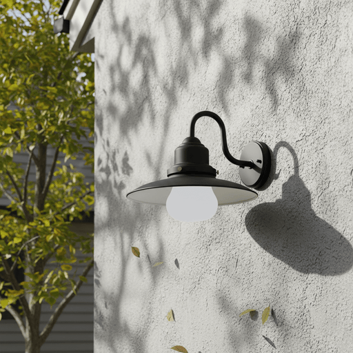 elevenpast Wall Light Benny Aluminium and Glass Wall Light Black RW165 6009506496724