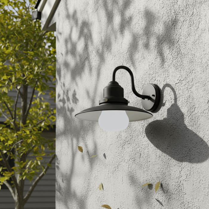 elevenpast Wall Light Benny Aluminium and Glass Wall Light Black RW165 6009506496724