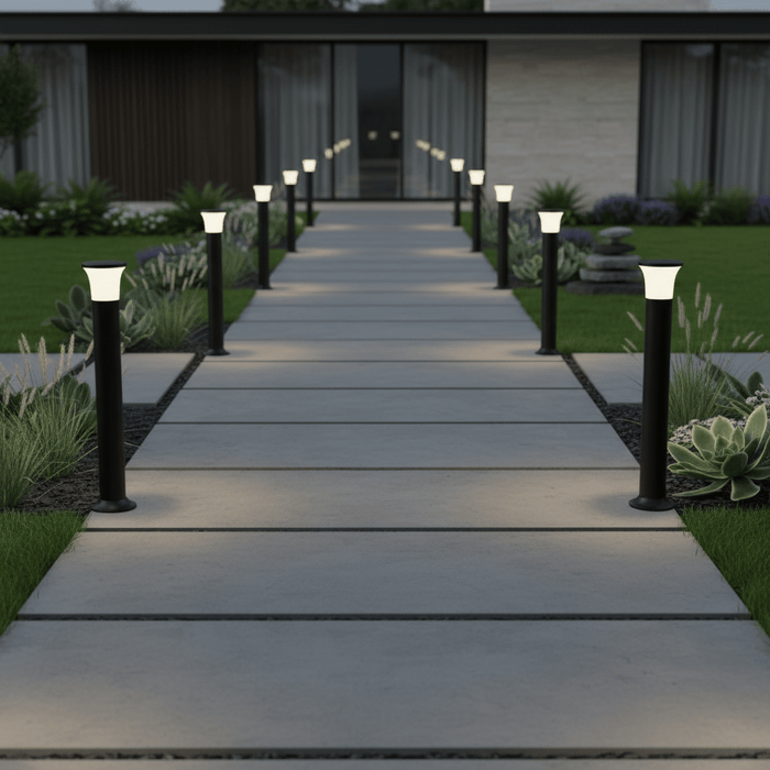elevenpast LED bollard Luno Path LED Bollard Light – Black