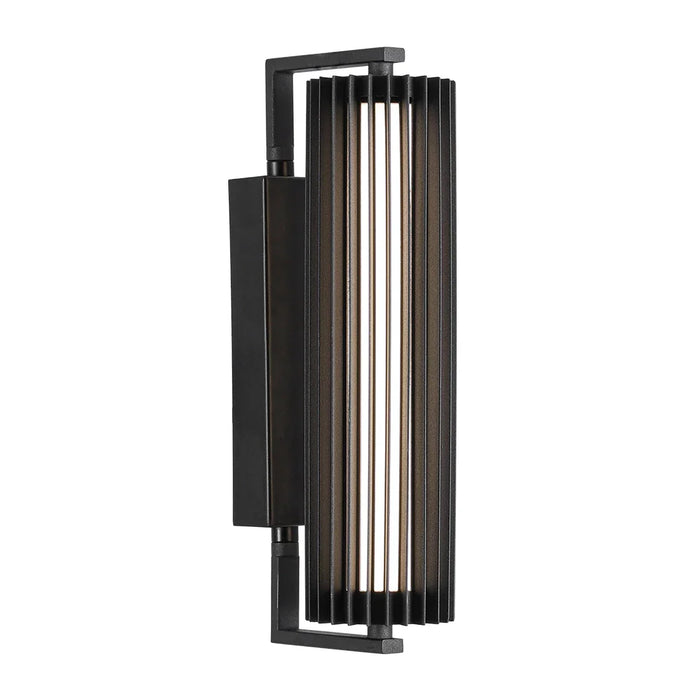 elevenpast LED wall light Vertix Slatted Glass LED Pillar Wall Light S-LED-834